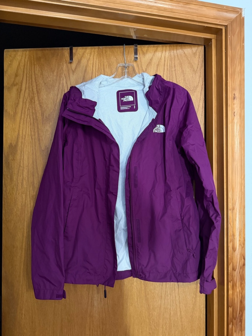 The North Face Women's Plum Purple Hooded Shell Jacket